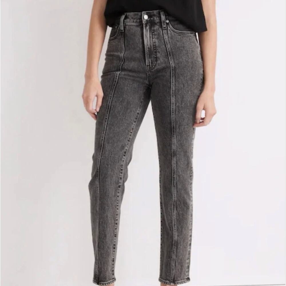 Madewell The Perfect Vintage Straight Jean in Meaford Wash: Seamed Edition sz 29